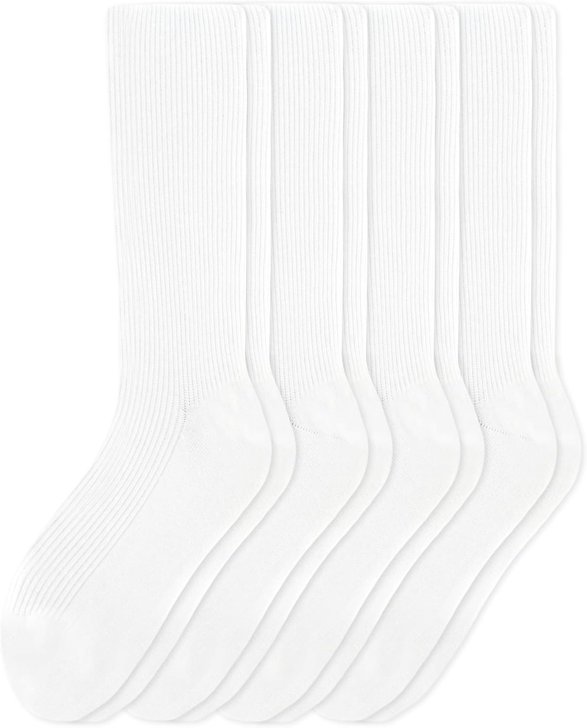 image:imageNo Nonsense Womens Ribbed Knee High Sock 4 Pair PackWhite