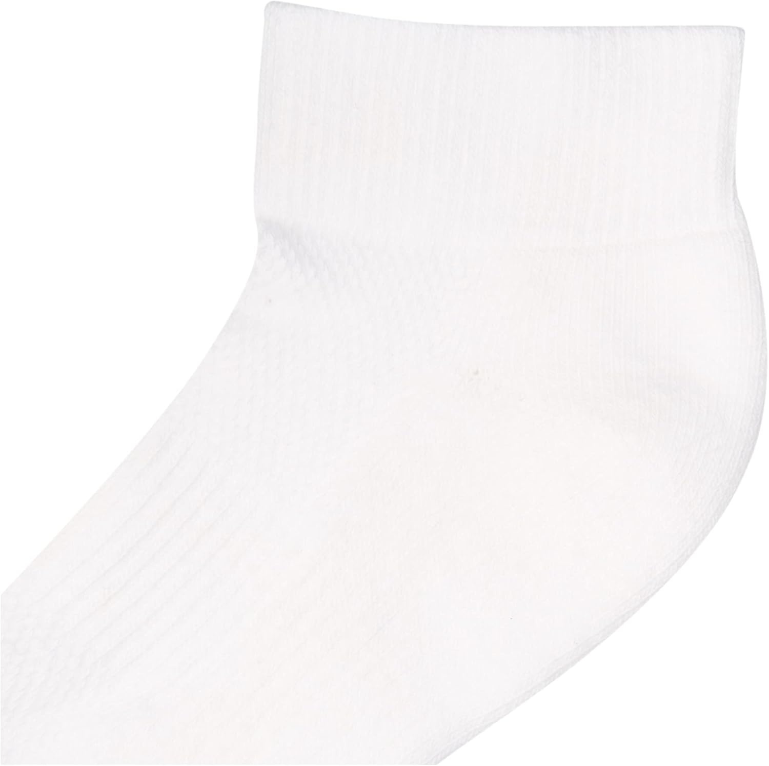 image:imageNo nonsense Womens Cushioned Mesh Quarter Top Ankle Socks Premium Comfort for WomenWhite 9 Pair Pack