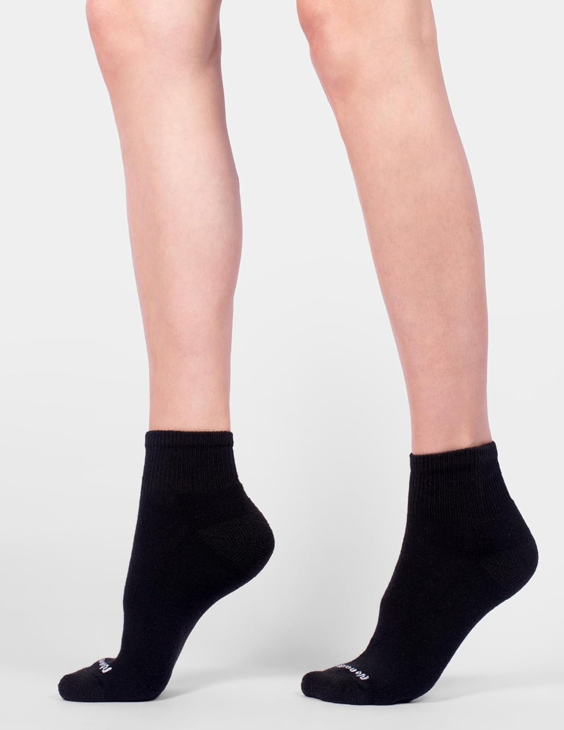 image:imageNo nonsense Womens Cushioned Quarter Top SocksBlack 6 Pair Pack