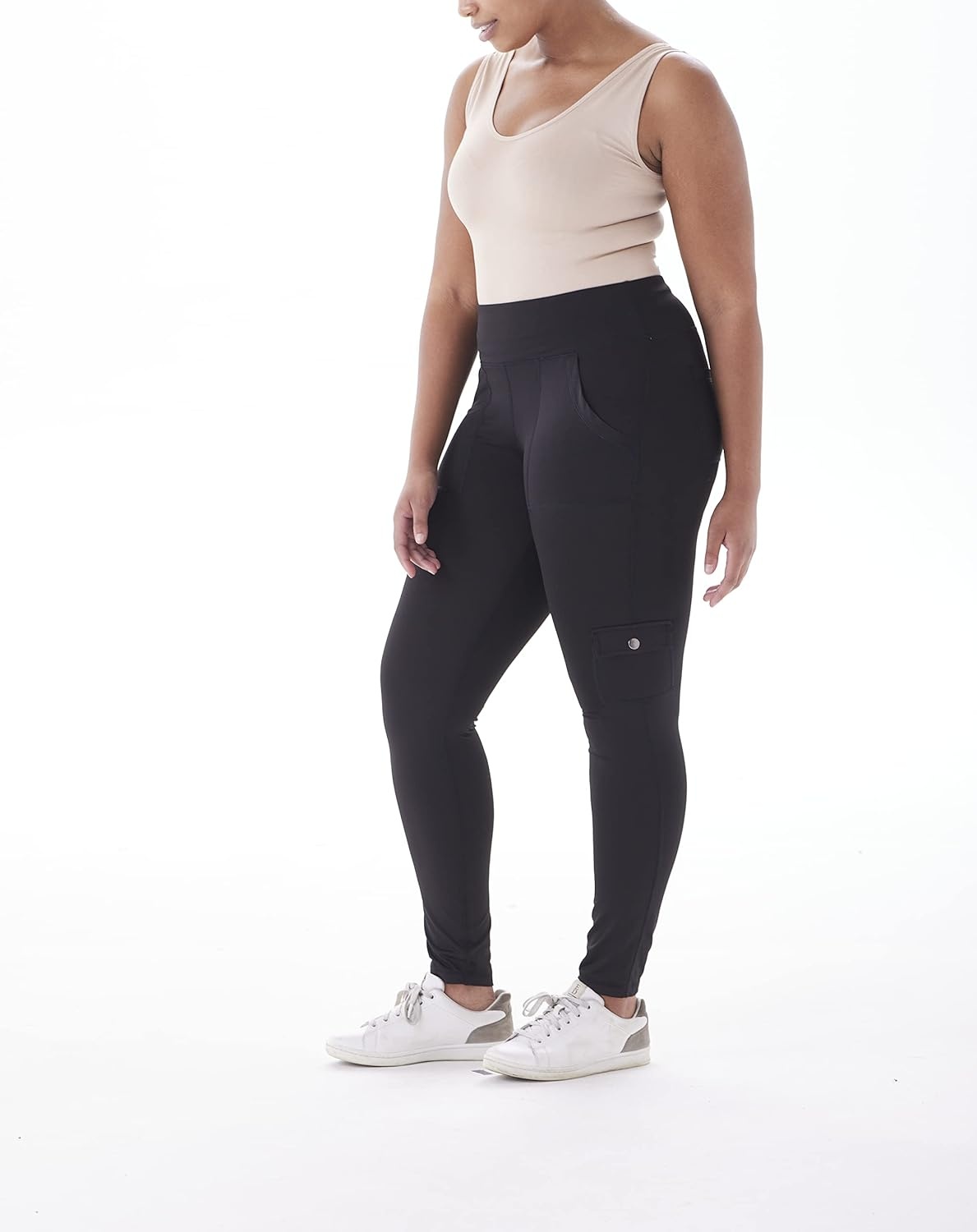 image:imageNo nonsense Womens Sport Ankle Length Legging with PocketsBlack