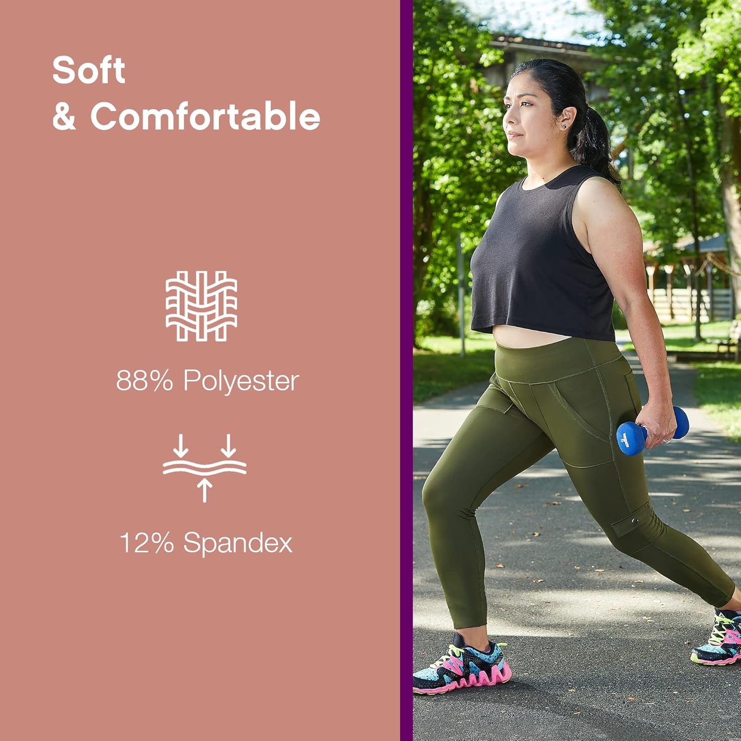 image:imageNo nonsense Womens Sport Ankle Length Legging with PocketsSurplus