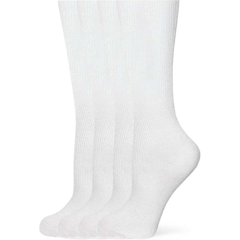 image:imageNo Nonsense Womens Ribbed Knee High Sock 4 Pair PackWhite