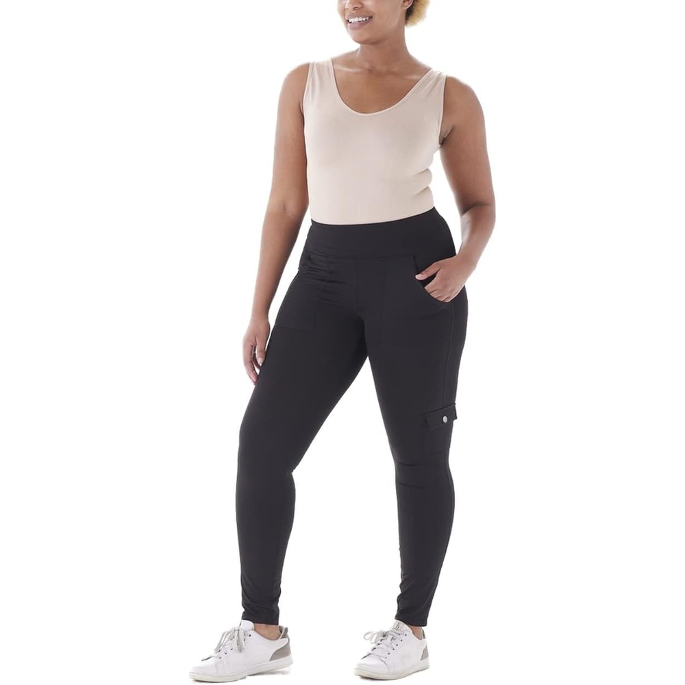 image:imageNo nonsense Womens Sport Ankle Length Legging with PocketsBlack