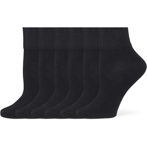image:imageNo Nonsense Womens Quarter Top Shortie Body Sock 6 Pair PackBlack