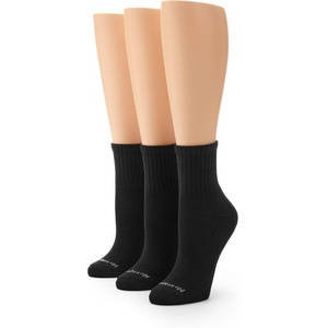image:imageNo Nonsense Womens Soft amp Breathable Cushioned Mini Crew SocksNew Black  3 Pair Pack