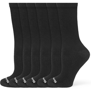 image:imageNo nonsense Womens Cushioned Crew SocksBlack  6 Pair Pack