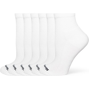 image:imageNo nonsense Womens Cushioned Quarter Top SocksWhite  6 Pair Pack