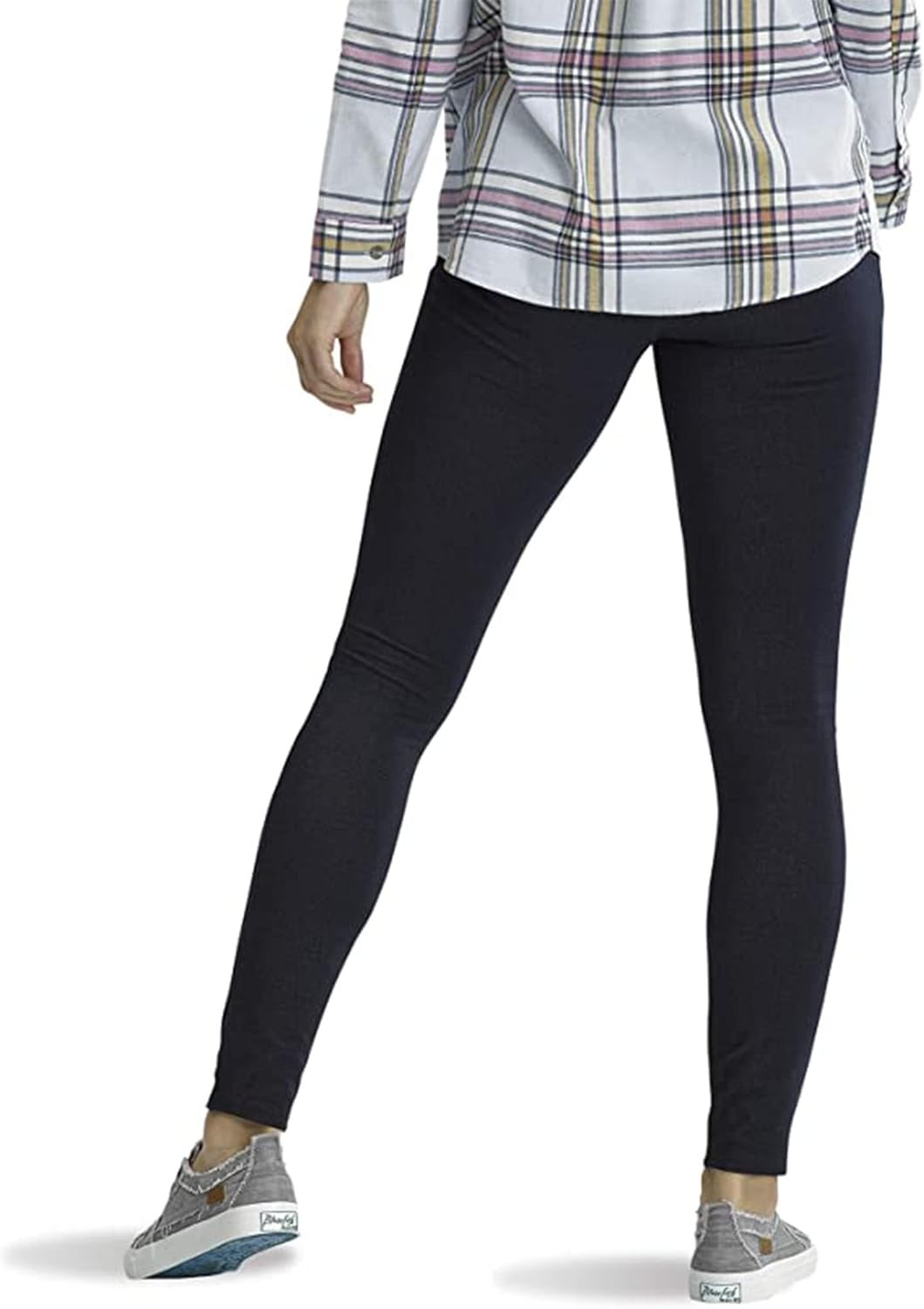image:imageNo Nonsense Womens Expantech Blackout LeggingDark Wash Faux Denim