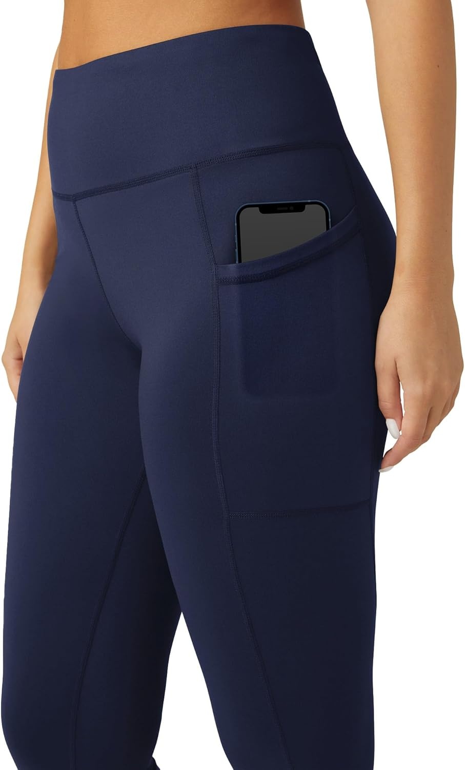 image:imageNo Nonsense Womens Workout Leggings for Women with Tummy Control Athletic Leggings with Pockets High Waist Yoga PantsNavy