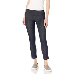image:imageNo nonsense Womens Denim Capri Legging with PocketsDark Denim